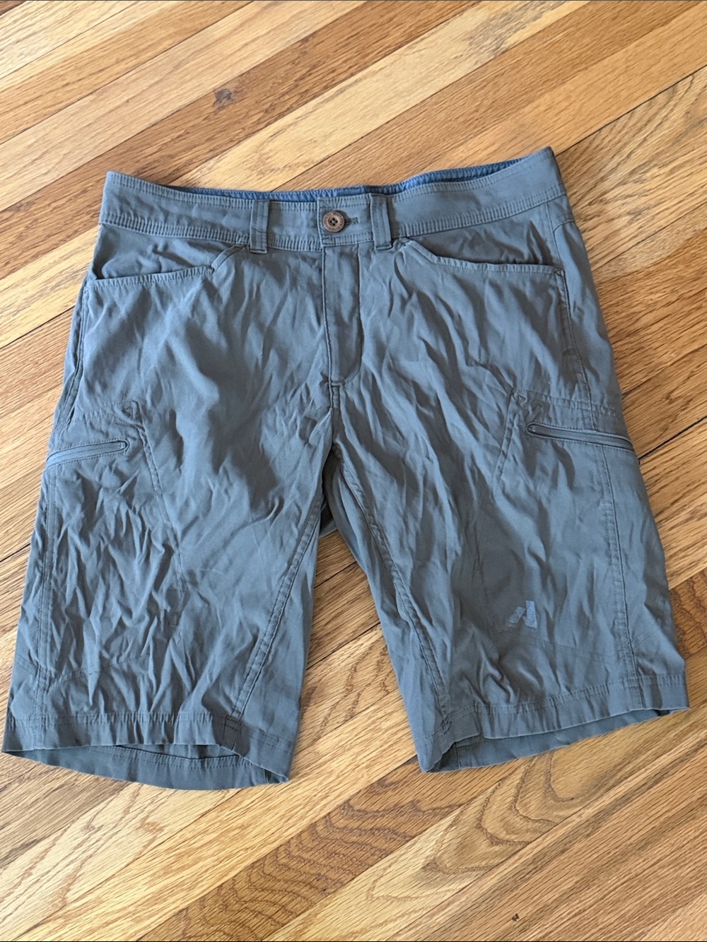 Eddie Bauer Olive-Gray First Ascent Men's Shorts (34)